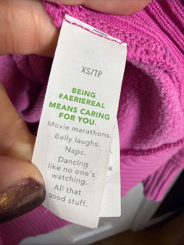 Aerie Down-To-Earth Crew Sweatshirt in Fuchsia Pink W2489 Sz XS - Image 7