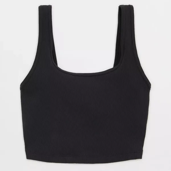 Aerie ‼️OFFLINE by Ribbed Square Neck Longline Sports Bra‼️ - Image 3