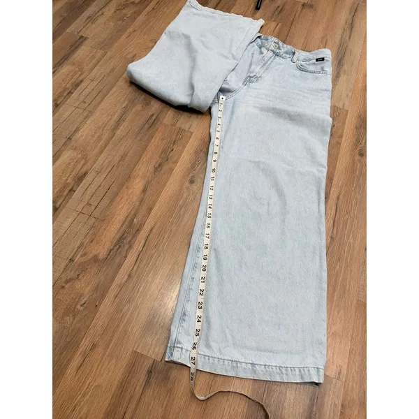 Mavi Paloma High Rise Wide Leg Jeans Light Wash‎ 100% Cotton Size 27 - Image 8