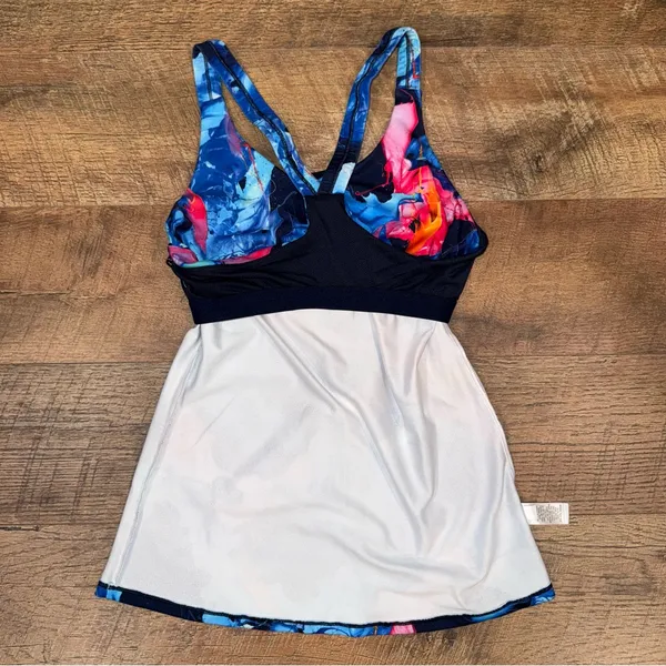 Athleta Blue and Pink Activewear Women's Bra Top - Image 14