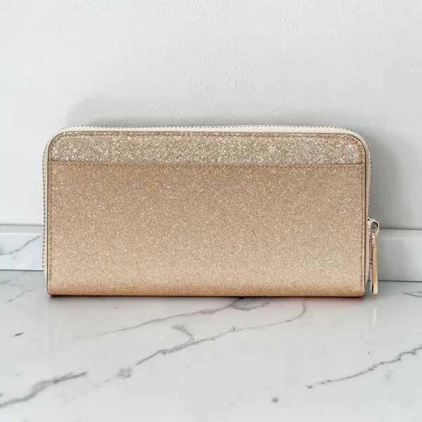 Kate Spade Glimmer Large Continental Wallet in Gold KE443 - Image 2