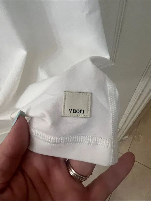 Vuori White Lux  Racerback Tank Top - Image 3