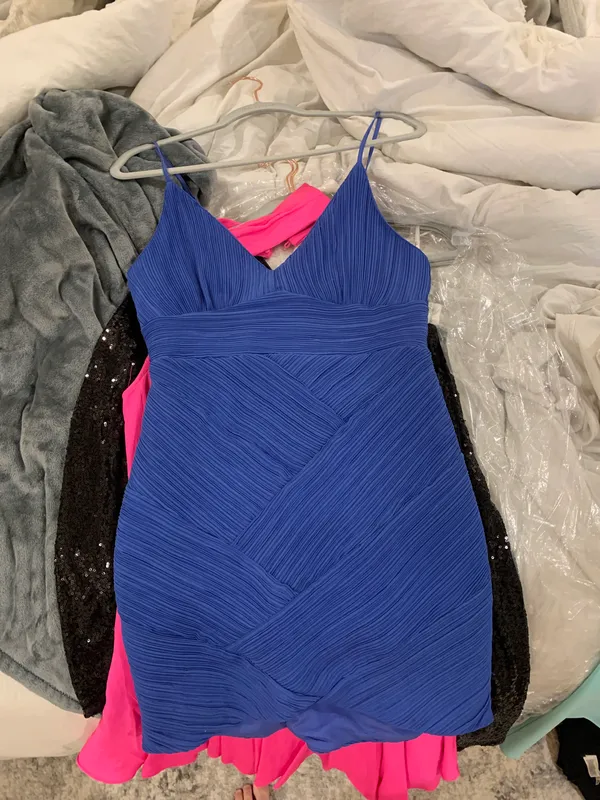 DO+BE Blue Cocktail Dress - Image 3
