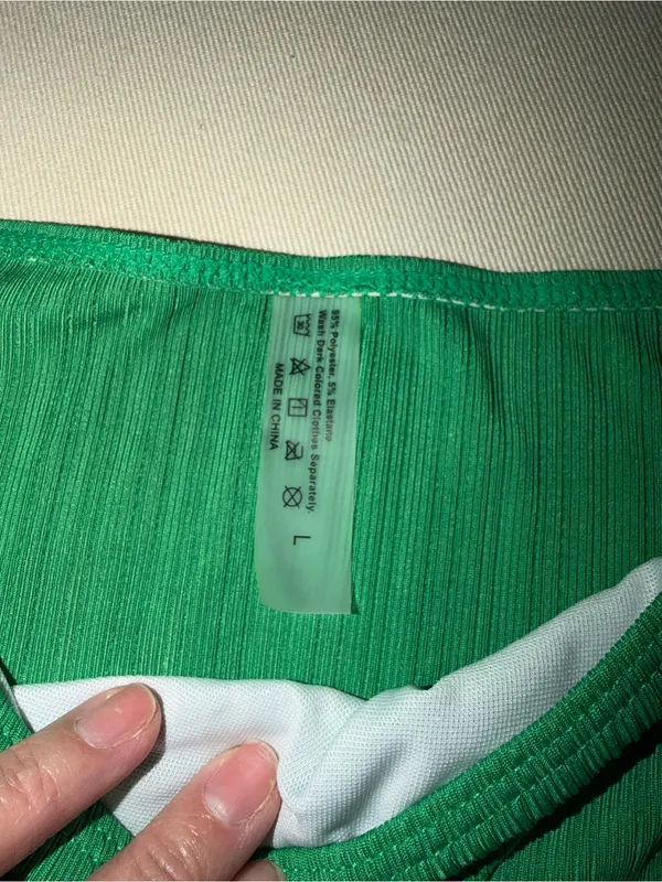 SHEIN Green Ribbed Knot-Front Bikini Set - Image 4