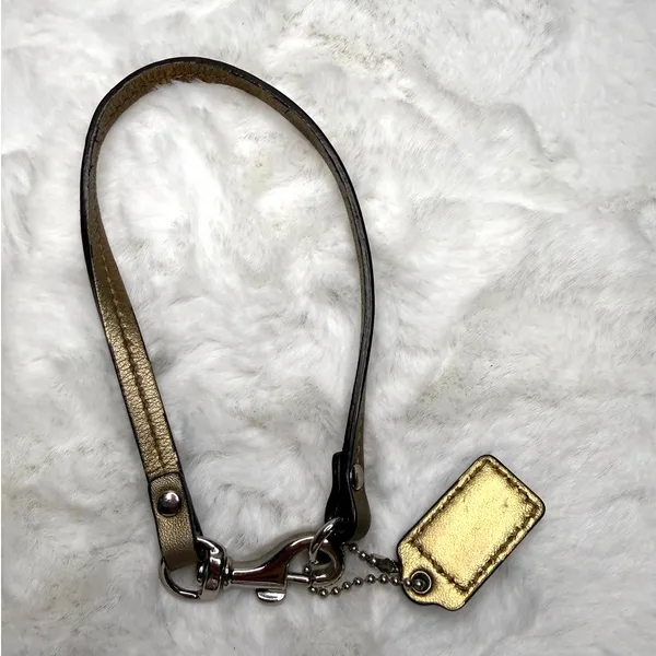 Coach Gold Replacement Hangtag Wristlet Strap - Image 2