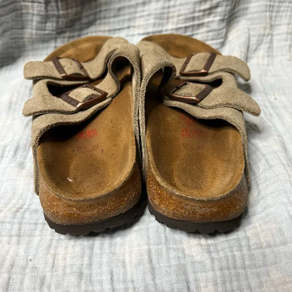 Birkenstock Arizona Vintage High Arch Footbed Suede Sandals - Image 3