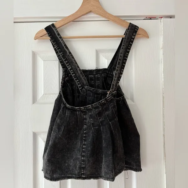 Free People Size Small Marina Denim‎ Babydoll New Condition - Image 4