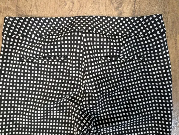 Express Dress Pants, Size 2R, Black & White Check Pattern - Image 4