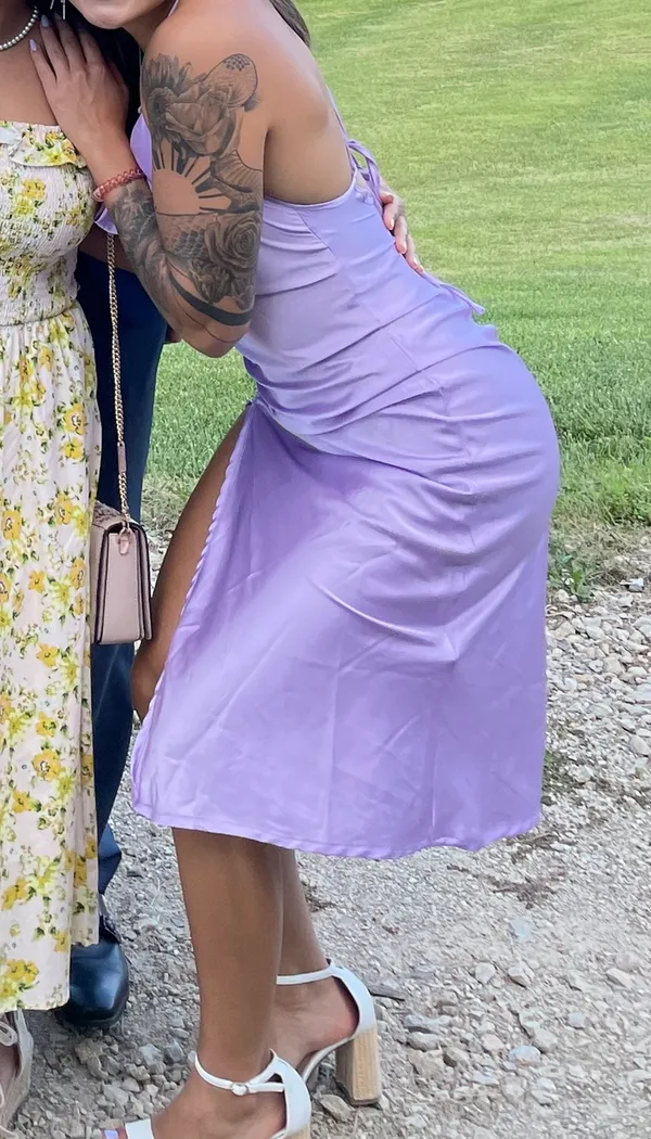 Amazon Satin Slip Dress - Image 2