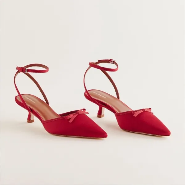 Reformation Wade 50MM Satin Kitten Heels - Image 3