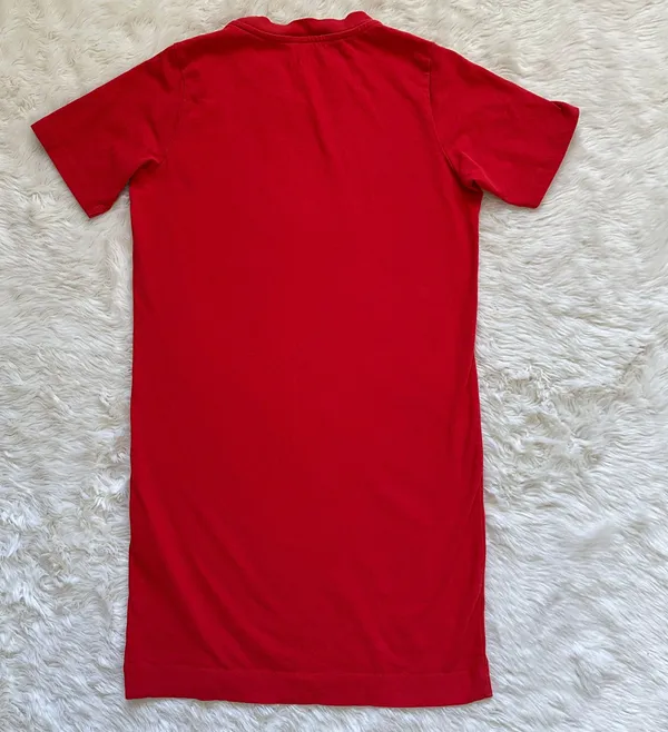 Everlane Dress The Weekend Tee Pocket Crewneck Short Sleeve Red XXS - Image 6