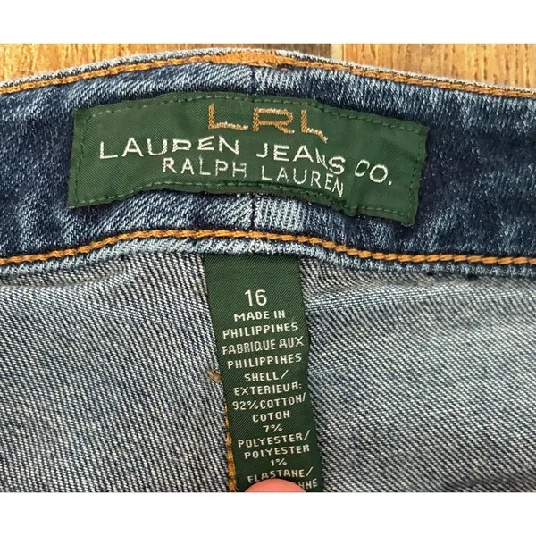 Lauren Ralph Lauren Modern Straight Jeans Women's 16 Everyday - Image 2