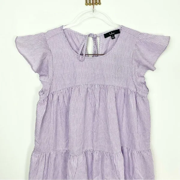 LULUS PERFECT PICNIC Gingham Tiered dress - Image 5