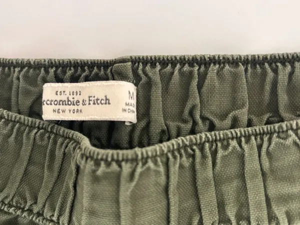Abercrombie & Fitch Olive Green Cargo Jogger Pants Size M Utility Y2K - Image 3