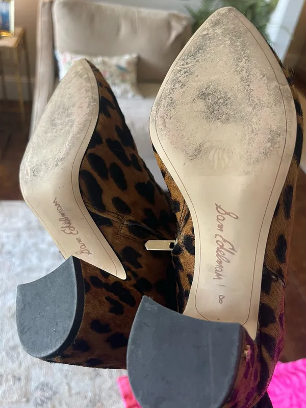 Sam Edelman Leopard-Print Ankle Booties in Brown and Black - Image 7