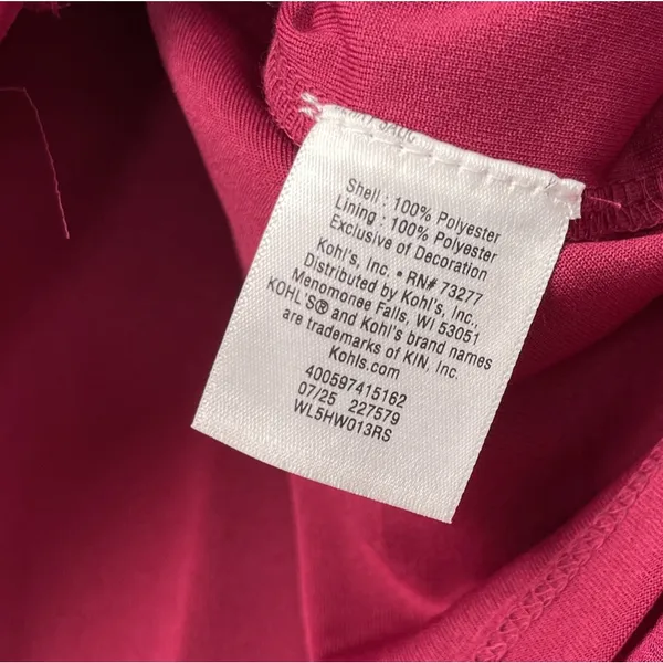 LC Lauren Conrad Top Size XL Berry Sheer Ruffled Romantic Feminine Lace Trimmed - Image 8