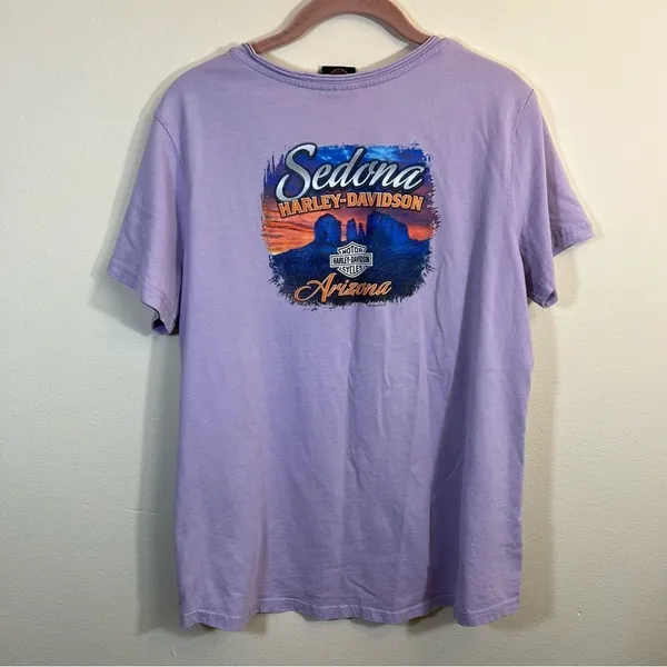 ✨ Harley Davidson Women’s‎ Purple Sedona Arizona Shirt XL - Image 9