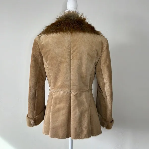 Vintage Penny Lane Guess Fur Leather Coat - Image 4