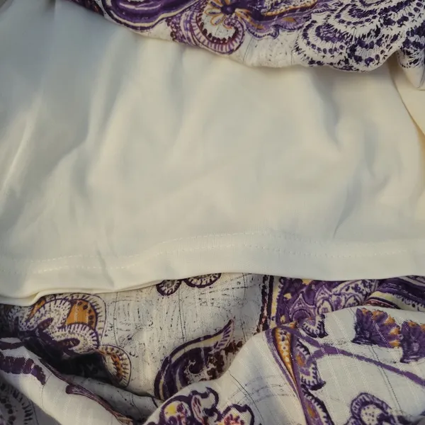 Band of the Free Paisley Maxi Dress Womens Size S‎ Cream Purple Boho Beachy NWT - Image 7