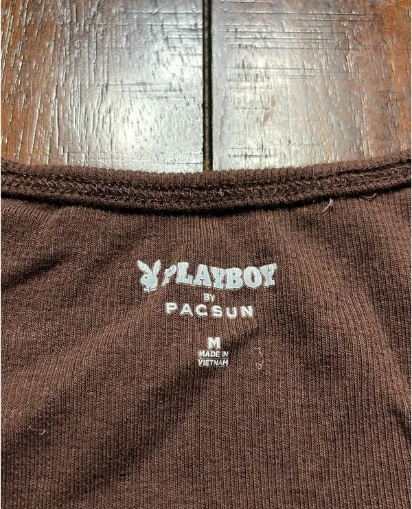 Brown Playboy Tank Top - Image 2