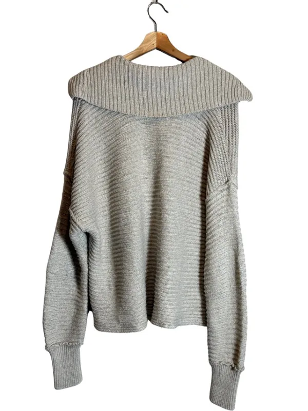 Free People Marlie Pullover Sweater Women's Small Pebble Collared Bohemian NWOT - Image 7