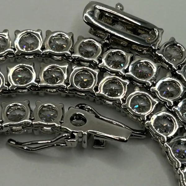 Moissanite Iced Out Tennis Chain Silver 5mm 22 Inches Brand New VVS1 Fast Ship - Image 6