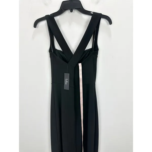 Lulus Glamorous Dedication Black Sleeveless Column Maxi Dress Formal Medium NWT - Image 8