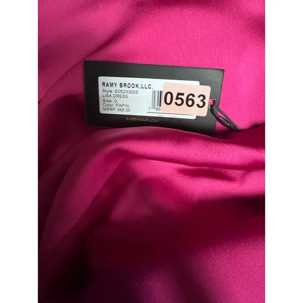 Ramy Brook Lisa Strapless Satin‎ Midi Dress Papin Pink E05233005 Size 0 NEW - Image 5