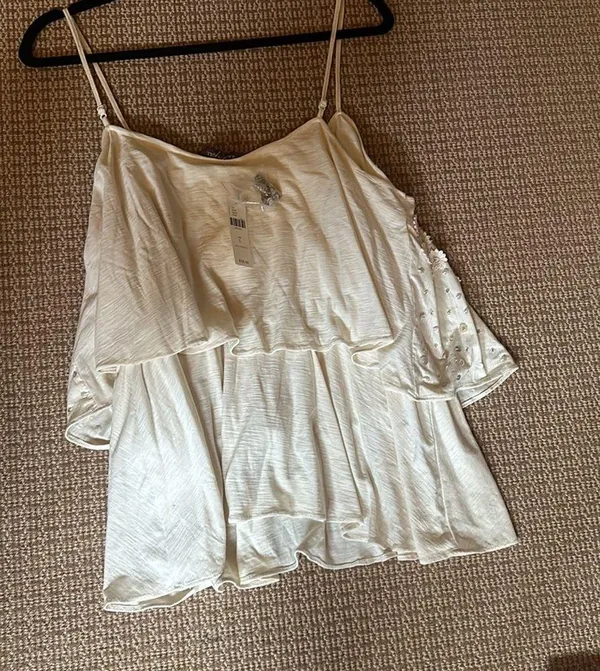 Anthropologie Ranna Gill large lined cotton tank top nwt $98 - Image 3