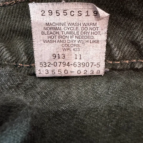 Vintage 90s Levis 550 Relaxed Fit Tapered Leg Green Jeans USA Made 5S High Waist - Image 11