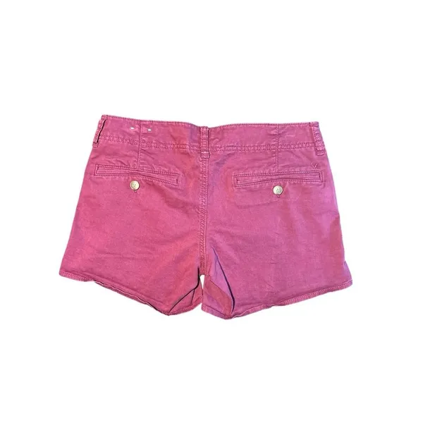 American Eagle Shortie 4 Red Low Rise Chino Shorts Stretch Y2K - Image 2