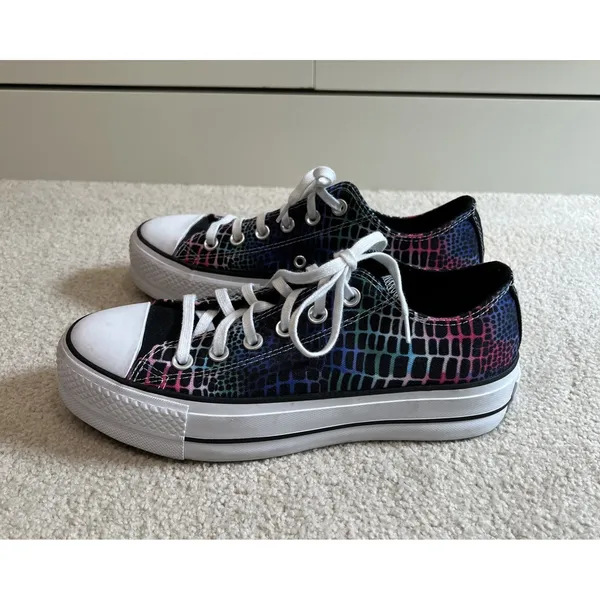 Converse Digital Daze Platform‎ Chuck Taylor All Star Low Top Sneakers Size 7 - Image 3