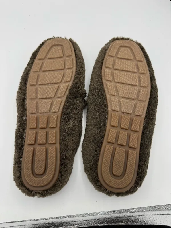 MIA Harmonie Mules Women 9 Brown NEW Faux Fur Cozycore Fall Luxe Old Money - Image 4