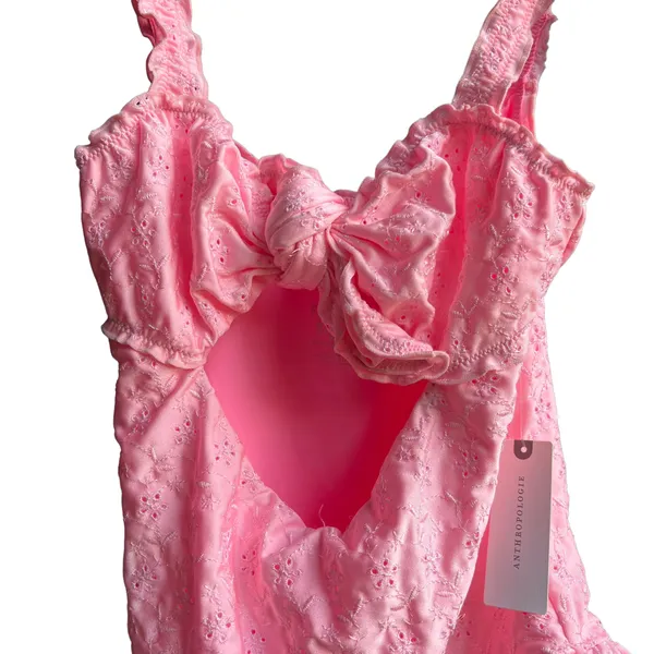 Frankie's Lucia Eyelet NWT Size Medium Pink Swim Swimwear - Image 7