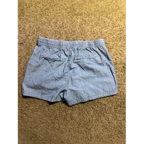 J. Crew Womens Blue Chambray Drawstring Shorts Elastic Waist XS‎ Casual Summer - Image 4
