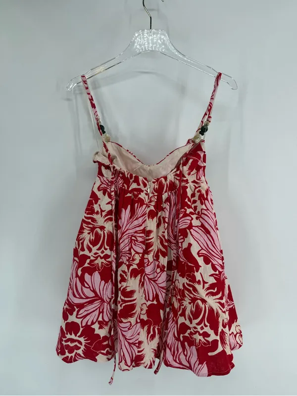 Abercrombie & Fitch Pink Linen Floral Sundress size XXS NWT - Image 3