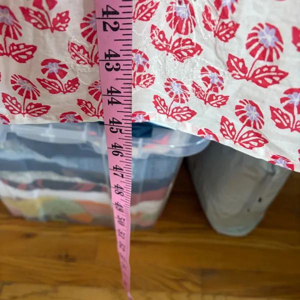 Roller Rabbit Target Pink Floral Smocked Tiered‎ Maxi Dress Tie Strap Lined NEW - Image 7