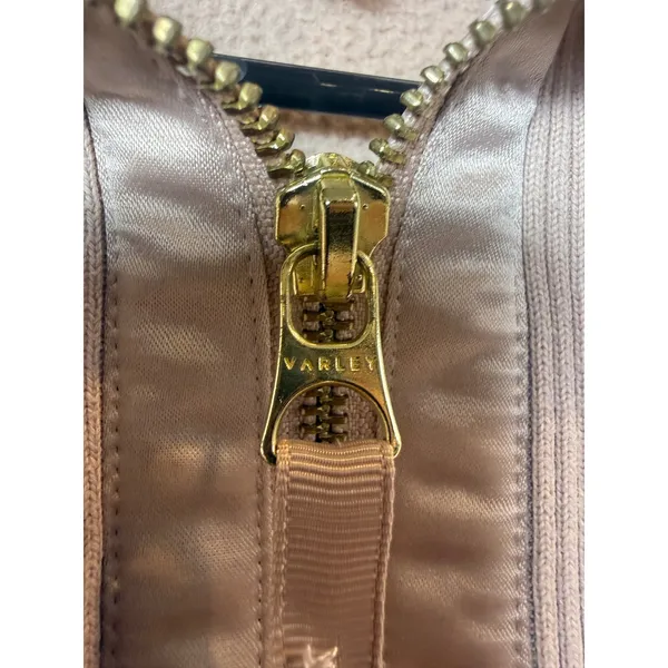 Varley Wallace Half-Zip Fleece‎ Pullover Blush Tan Teddy Sherpa Size Small - Image 8
