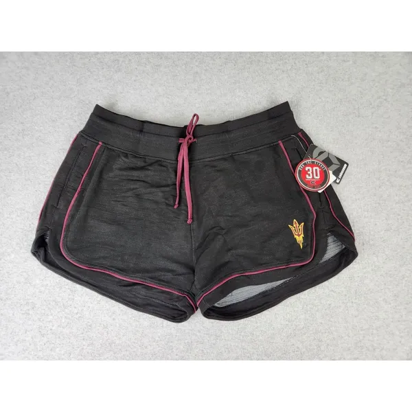 Women's XL‎ Colosseum Black Arizona State University Lounge Jogger Shorts ASU - Image 4