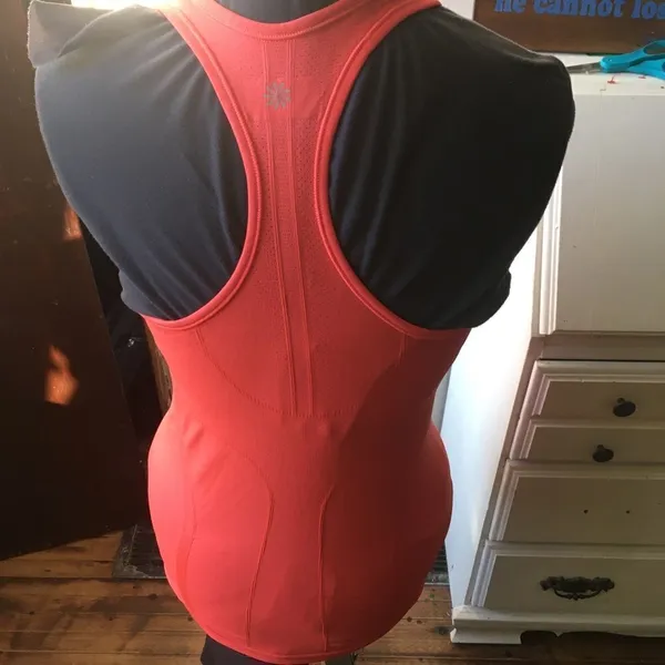 Athleta athletic tangerine orange workout tank top - Image 2