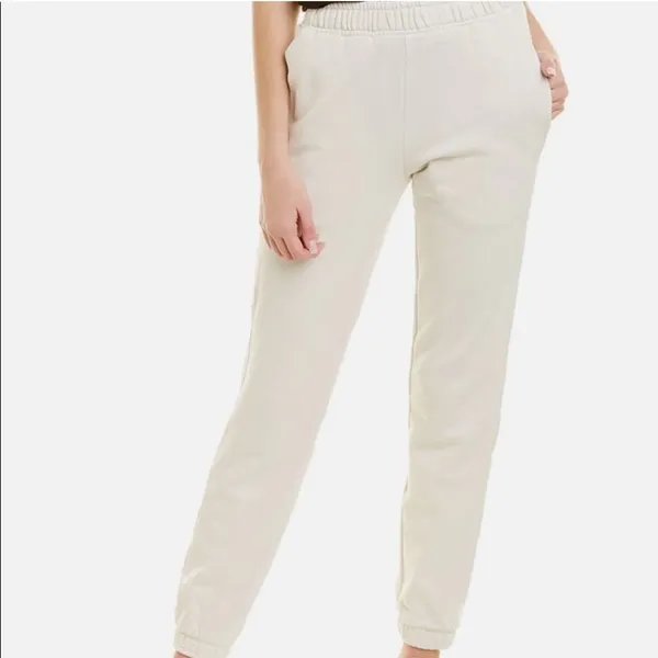 COTTON CITIZEN Brooklyn Off White Sweats Sweatpants - Image 3