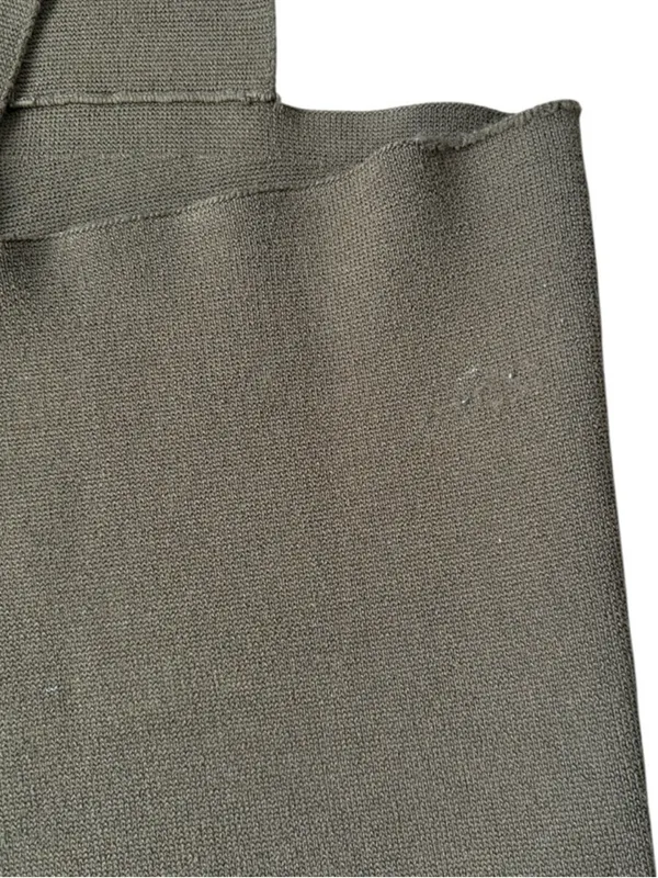 A.L.C. Victoria Cropped Stretch Knot Tank Olive Size Large - Image 7