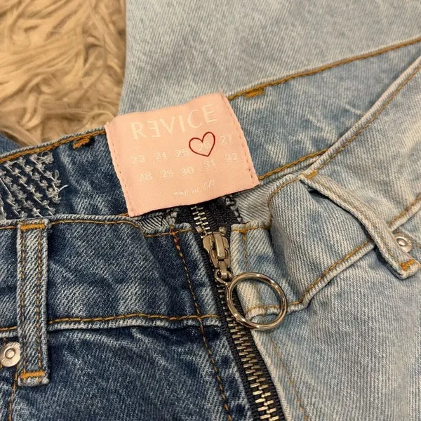 Revice Yin Yang Tokyo Wash Crops Full Zip 2 Toned Jeans Size 26 - Image 4