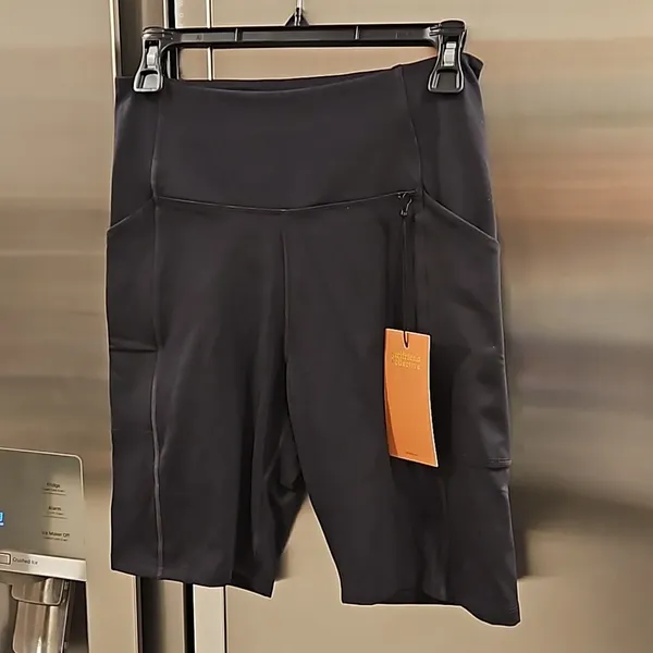 💕GIRLFRIEND COLLECTIVE💕 High Rise Pocket Bike Short ~ Black Large L NWT - Image 12