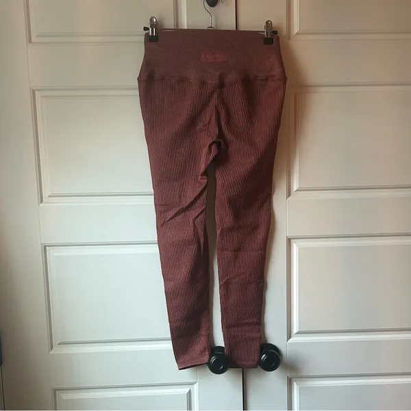 Balance Athletica Ribbed Leggings in Rust - Image 7