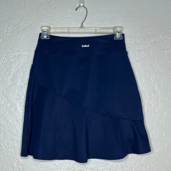 Baleaf Womens Navy Blue Active Skort Tennis Golf Skirt Pockets Size M NWT - Image 2