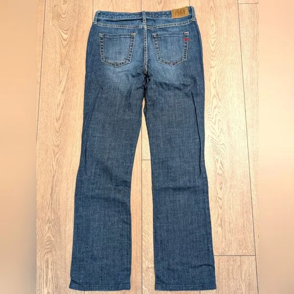 Gap 1969 Bootcut Jeans Womens 4 Long Tall Dark Faded Wash Denim Stretch‎ Classic - Image 4
