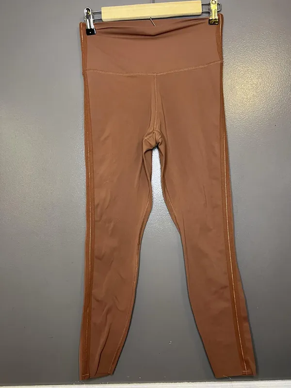 Nike Dri-FIT Leggings Womens Medium Brown High Rise Ankle Yoga Pants CJ4203-275 - Image 3