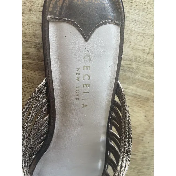 Cecelia Women's Bronze Sunset Gloria Metallic Slide Sandal Shoe Sz US 8 B - Image 5