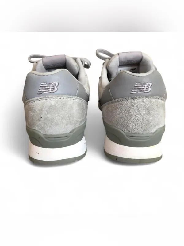 New Balance 696 Classic Women's Running Shoes WL696WPG Gray Suede Size 9 - Image 6